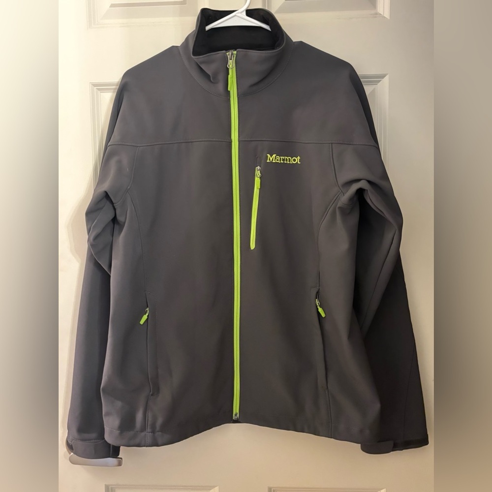 Marmot Charcoal and Lime Performance Jacket